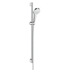 Hansgrohe Croma Select S glijstangset 90cm chroom-wit Chroom Wit 26572400