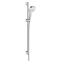 Hansgrohe Croma Select E multi glijstangset 90cm wit-chroom Wit Chroom 26590400