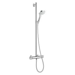 Hansgrohe Croma Select E multi es doucheset 100 wit-chroom Wit Chroom 27259400