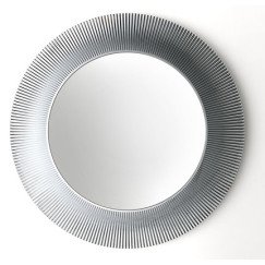 Laufen Kartell By Laufen spiegel 78cm rond met rand zilver Zilver H3863310860001