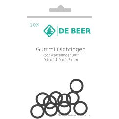 De Beer  gummi ring 3/8" 9x14x1,5 a 10 stuks  152010988