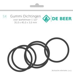 De Beer  gummi ring 1 1/2" 35x45x3,0 a 5 stuks  152361988
