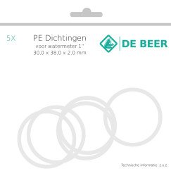 De Beer  pe ring 1" 30x38x2,0 a 5 stuks  154210988