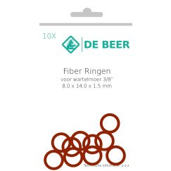 De Beer  fiberring 3/8" 8x14x1,5mm a 10 stuks  154216988