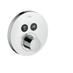 Axor Showerselect afdekset thermostaat rond m/stopkr.2 functies chr. Chroom 36723000