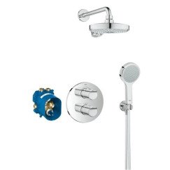 Grohe Grohtherm 2000 New perfect showerset inbouw chroom Chroom 34283001