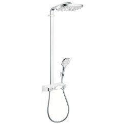 Hansgrohe Select Shower Tablet doucheset met thermostaat wit-chroom Wit Chroom 27127400
