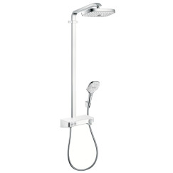 Hansgrohe Select Shower Tablet showerset met thermostaat wit-chroom Wit Chroom 27126400