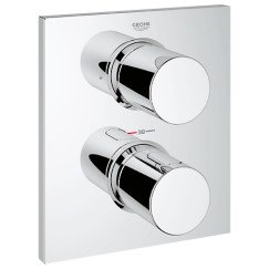 Grohe Grohtherm F afdekset thermostaat met omstel chroom Chroom 27618000