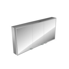 Emco Asis Prestige spiegelkast 158.7cm zonder radio aluminium Aluminium 989706026