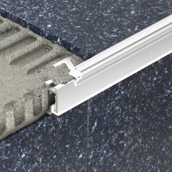 Schluter Liprotec profiel voor traprand 2,5 m. aluminium mat Aluminium Mat LTPB25AE