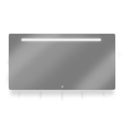 Looox Ml-line spiegel 100x70 led verlichting onder+geintegreerd Spiegelend SPML1-1000-700