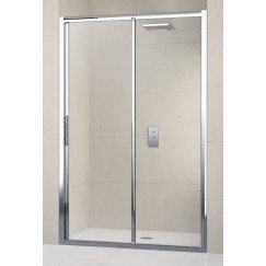 Novellini Lunes deur schuif 2-delig 102x190cm helder wit Wit LUNES2P1021D