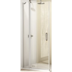 Huppe Design Elegance deur draai 90x190cm m/segment helder mat zilver Mat Zilver 8E0702087321
