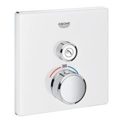 Grohe Grohtherm Smartcontrol afdekset douchethermostaat vierkant moonwhite Moon White 29153LS0