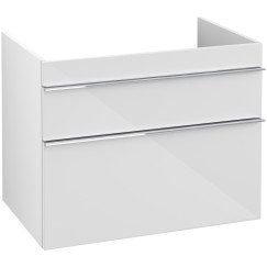 Villeroy & Boch Venticello wastafelonderkast 75.3x59cm 2x lade glossy wit Glossy White A92501DH