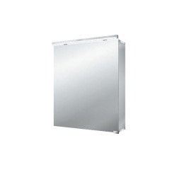 Emco Asis Pure Led led spiegelkast 1 deur m/wastafelverlichting 60cm Aluminium 979705285