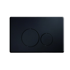 Novio Solo bedieningsplaat knop rond mat zwart Mat Zwart 