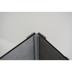 Huppe Easystyle hoekverbinder voor 3 platen donker grijs Donker Grijs ES0205132