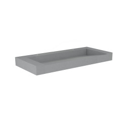 Novio Liam meubelwastafel 100x45 2 krgat comfsto quartz beton Quartz Beton 