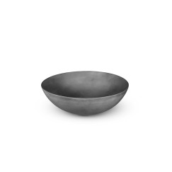 Looox Ceramic Raw opzetkom rond 40cm dark grey Dark Grey WWK40DG