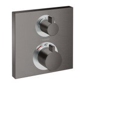 Hansgrohe Ecostat afdekset thermost. 2 functies brushed black chrome Brushed Black Chrome 15714340