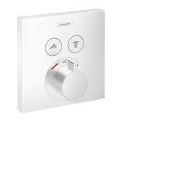 Hansgrohe Showerselect afdekset thermostaat 2 functies mat wit Mat Wit 15763700