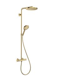 Hansgrohe Raindance Select showerpipe m/thermostaat 24cm polished gold optic Polished Gold Optic 27633990