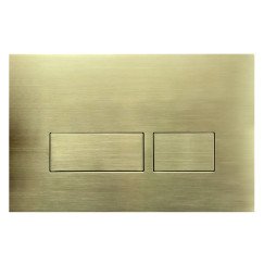 Novio Solo bedieningsplaat knop rechthoekig mat goud Mat Goud 