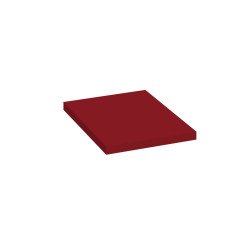 Novio Rocco wastafelblad maatwerk 31-60x45x3,2cm robijn rood Robijn Rood 