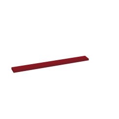 Novio Rocco wandplank m/bevestiging 120x15x3,2cm robijn rood Robijn Rood 