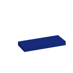 Novio Rocco wandplank m/bevestiging 60x15x3,2cm helder blauw Helder Blauw 