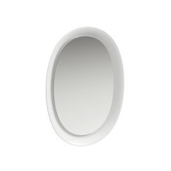 Laufen The New Classic spiegel 70x50x8cm led keramische rand wit Wit H4060700850001