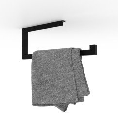 Looox Roll handdoekhouder 1-delig mat zwart Mat Zwart WROLL35MZ