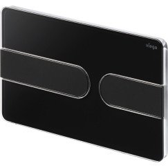 Viega Visign For Style 23 bedieningsplaat 2-knops zwart - mat zwart Mat Zwart 773199