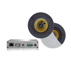 Aquasound  wifi-versterker 30 watt+rumba speakers 205mm wit Wit WMA30-RW