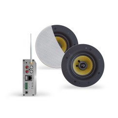 Aquasound  wifi-versterker 50 watt+samba speakers 205mm wit Wit WMA50-SW