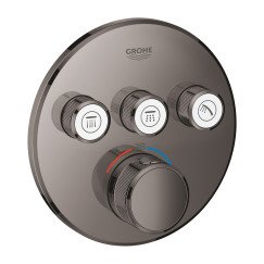 Grohe Grohtherm Smartcontrol afdekset thermostaat met omstel 3x hard graphite Hard Graphite 29121A00