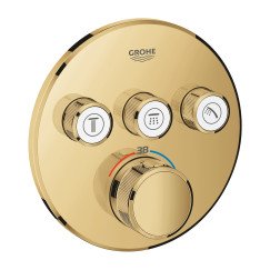 Grohe Grohtherm Smartcontrol afdekset thermostaat met omstel 3x cool sunrise Cool Sunrise 29121GL0