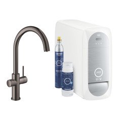 Grohe Blue Home Connected starter set c-uitloop wifi bluetooth hard graphite Hard Graphite 31455A01