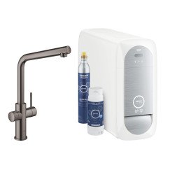 Grohe Blue Home Connected starter set l-uitloop wifi bluetooth hard graphite Hard Graphite 31454A01