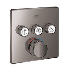 Grohe Grohtherm Smartcontrol afdekset thermostaat 3 functies hard graphite Hard Graphite 29126A00
