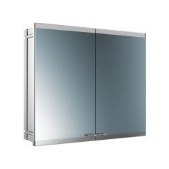 Emco Evo spiegelkast 80cm met verlichting inbouw aluminium Aluminium 939708014