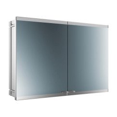 Emco Evo spiegelkast 100cm z/verlichting inbouw aluminium Aluminium 939708115
