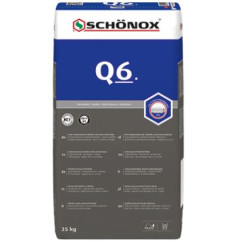 Schonox Q6 sterk stofgereduceerde,flexibele poederlijm 25 kg.  491440