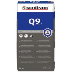 Schonox Q9 poedertegellijm snel grijs 25kg Grijs 483297