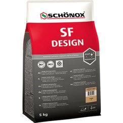 Schonox Sf Design design flexibele voegmortel 5kg. zandgrijs Zandgrijs 642125