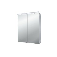 Emco Flat spiegelkast 60cm 2 deuren led z/onderverlichting Spiegelend 979705063