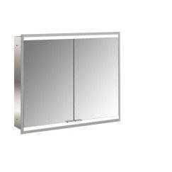 Emco Prime 2 spiegelkast 80cm led inb 2 deuren z/lichtpakk. wit Wit 949705134