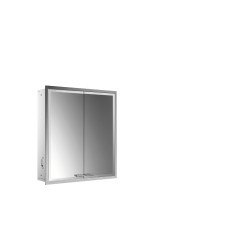Emco Prestige 2 spiegelkast 61,5cm led inb 2 deuren m/emco-light Spiegelend 989708101